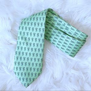 Vineyard Vines Custom Collection SR 1923 Golf 100% Silk Print Tie Made in USA